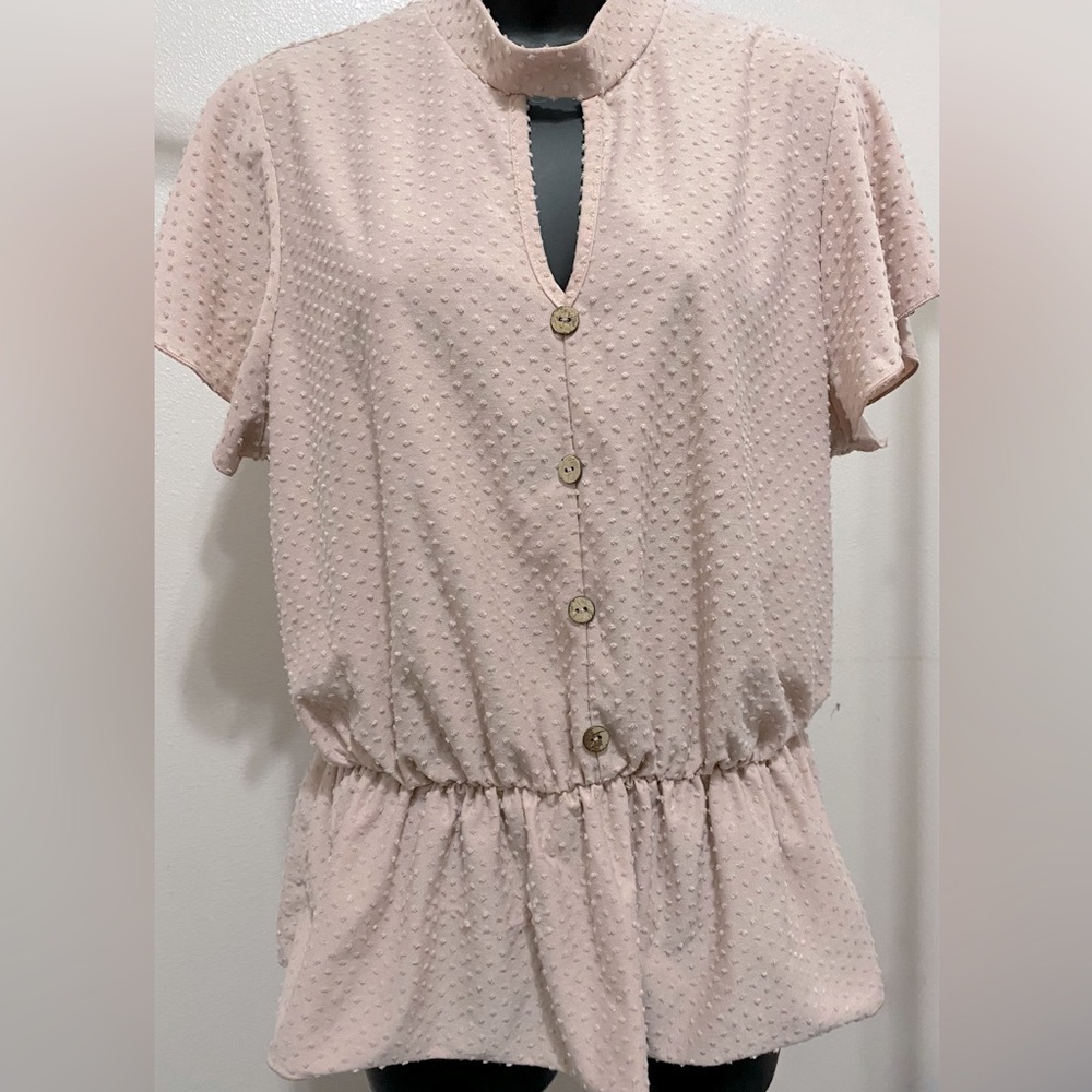 Blush pink cute  barbiecore blouse